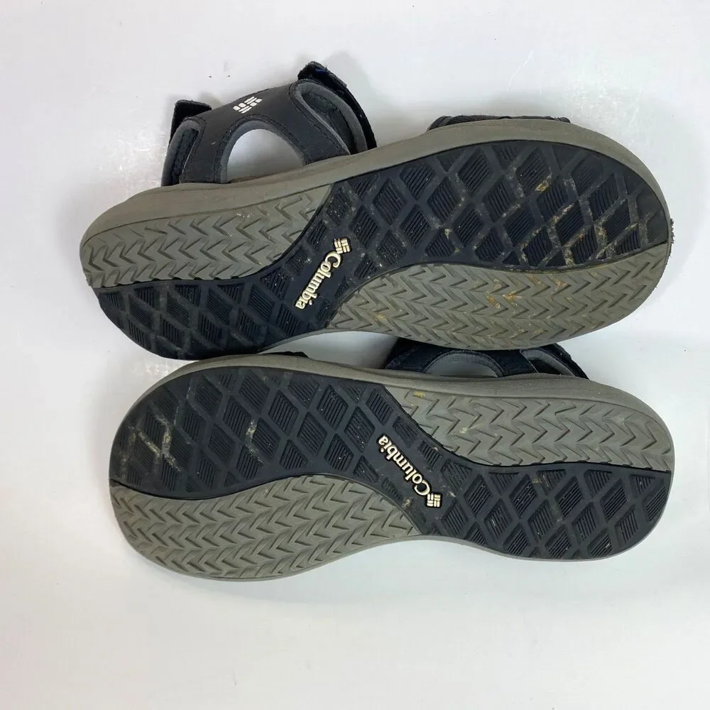 Woman Youth Black Columbia Techsun Sandals Size 5 Double Strap Cushioned Outdoor